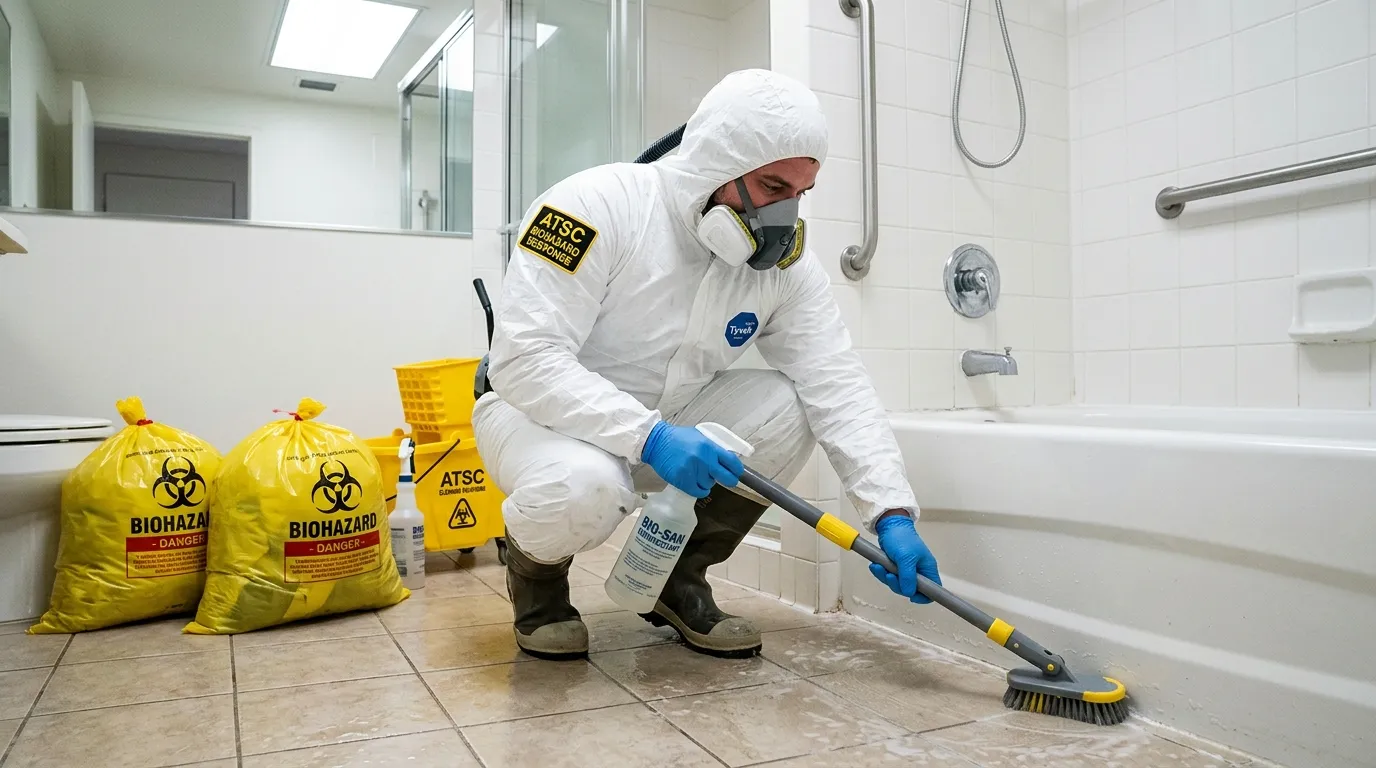 Decontamination equipment deployed for Blood Cleanup in Satsuma